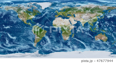 Geography world map. Modified toned with city lights 47677944