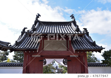 京都宇治・萬福寺の総門と白虎鏡 京都宇治・萬福寺の総門と白虎鏡 47677947