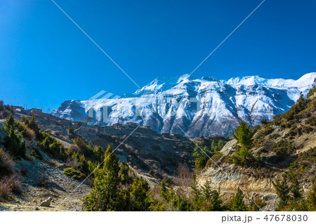 Rural landscape in Nepal. 47678030