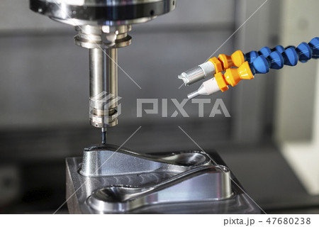 The  CNC milling machine . 47680238