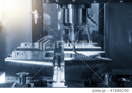 The CNC milling machine . 47680240