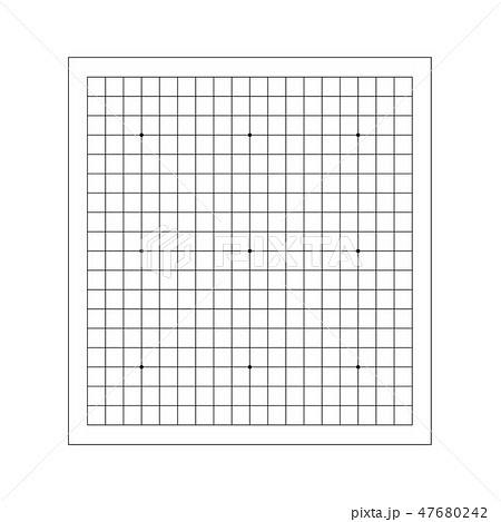 Vector empty goban grid. Go board game equipment Vector empty goban grid. Go board game equipment 47680242