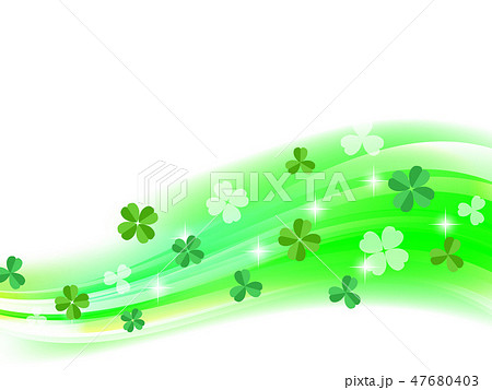 クローバー 背景画像のイラスト素材