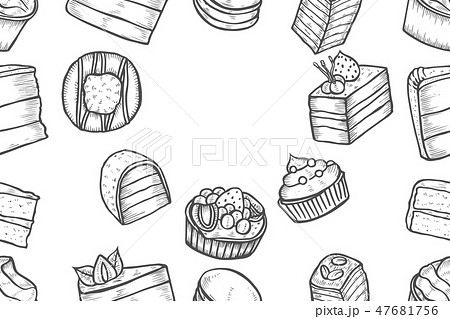 Sweets and bakery set. 47681756