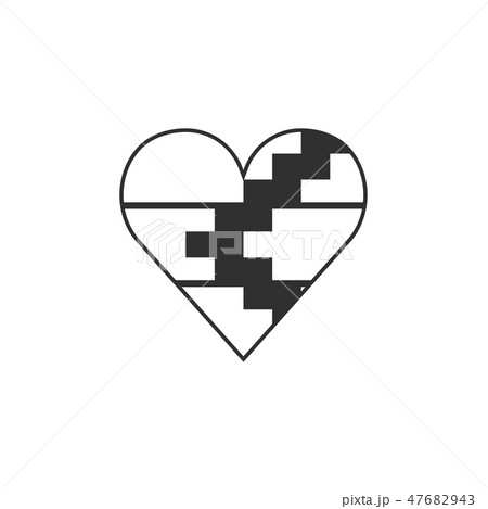 Republic of Artsakh flag icon in a heart shape 47682943