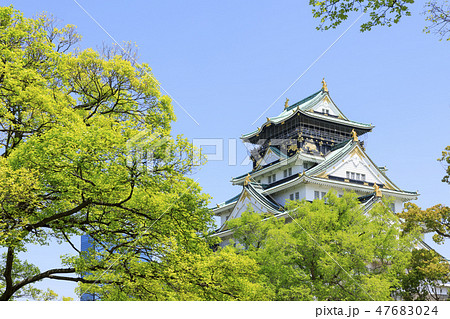 大阪城・大阪城公園・初夏・新緑 大阪城・大阪城公園・初夏・新緑 47683024