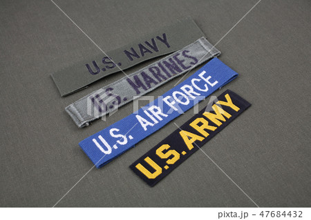 USA veteran concept on olive green uniform 47684432