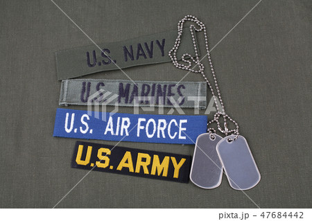 USA veteran concept with dog tags USA veteran concept with dog tags 47684442
