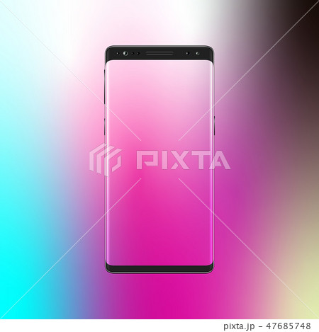 Modern smartphone on gradient background Modern smartphone on gradient background 47685748