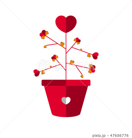 Plant with heart flowers 47686776