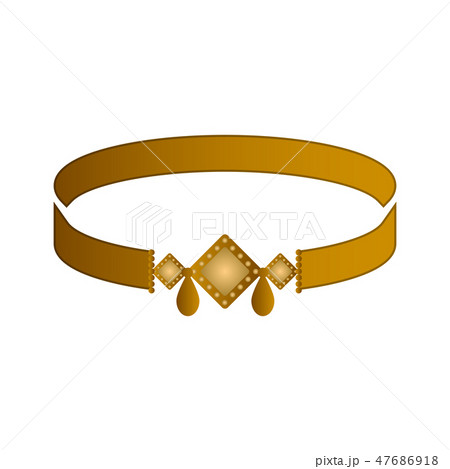 Isolated gold bracelet Isolated gold bracelet 47686918