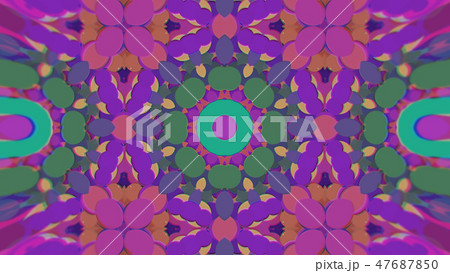 Abstract Colorful Painted Kaleidoscopic Graphic Abstract Colorful Painted Kaleidoscopic Graphic 47687850