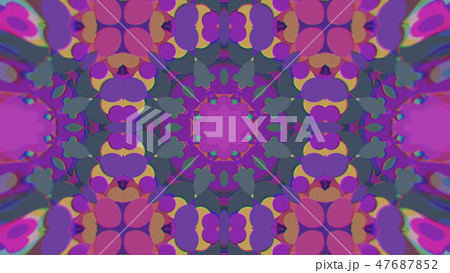 Abstract Colorful Painted Kaleidoscopic Graphic Abstract Colorful Painted Kaleidoscopic Graphic 47687852