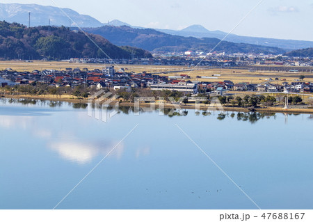 東郷湖＿鳥取県湯梨浜町、出雲山展望台からの眺め 47688167