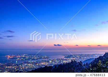 摩耶山掬星台からの眺望　夕景 47688413