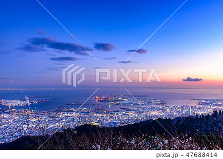 摩耶山掬星台からの眺望　夕景 47688414
