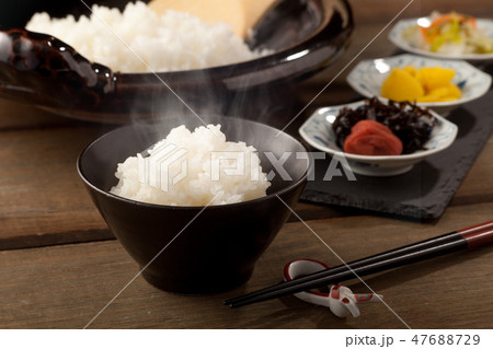 　ごはん　土鍋　土鍋ご飯 47688729
