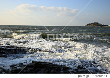 海 砂浜 海水浴場 47690481