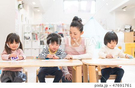 保育士、幼児、習い事、幼児教育、プレ保育 47691761