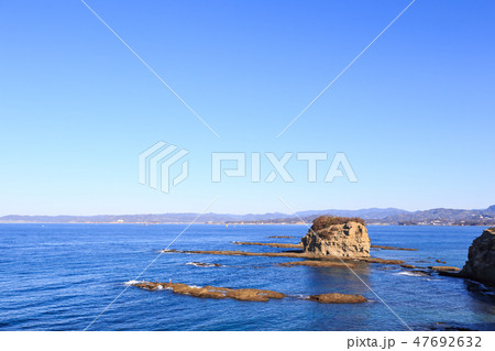 番所山公園から見た塔島 南紀白浜 和歌山県の写真素材