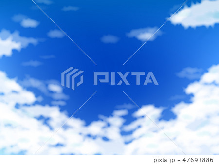 青空と雲の背景素材テクスチャベクターイラストのイラスト素材