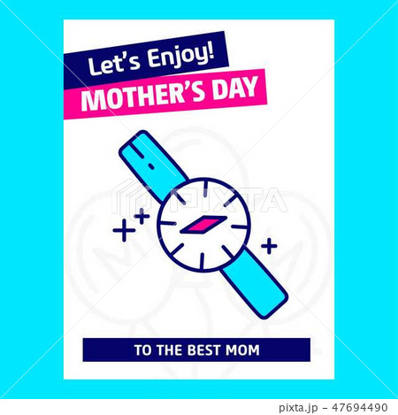 Mother's day typographic design with unique deisgn 47694490