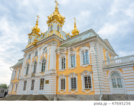 Peterhof entrance building in Russia Peterhof entrance building in Russia 47695256