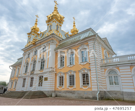 Peterhof entrance building in Russia Peterhof entrance building in Russia 47695257