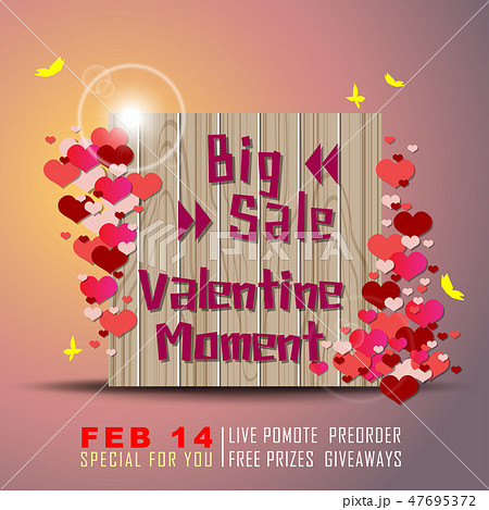 Abstract background of Valentine's day. Abstract background of Valentine's day. 47695372