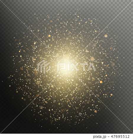Golden Christmas and New Year glittering burst. Sparkling fireworks luxury overlay effect. EPS 10 Golden Christmas and New Year glittering burst. Sparkling fireworks luxury overlay effect. EPS 10 47695512