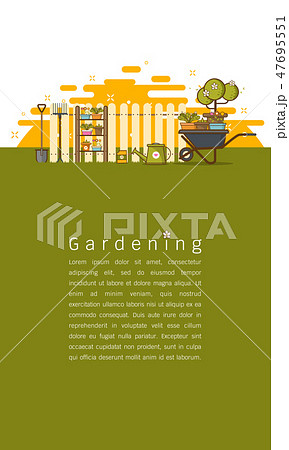 Concept of gardening Vector illustration Concept of gardening Vector illustration 47695551