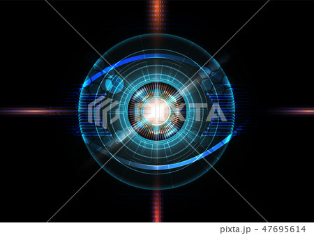 Futuristic eye detection technology concept  47695614