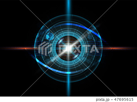 Futuristic eye detection technology concept  47695615