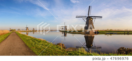 Rotterdam Netherlands, Windmill at Kinderdijk 47696976