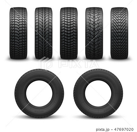 Car wheel tires or tyres 3d vector. Spare parts Car wheel tires or tyres 3d vector. Spare parts 47697020