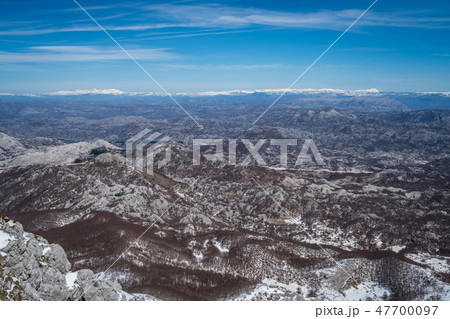 Winter landscape of  Lovcen National Park 47700097