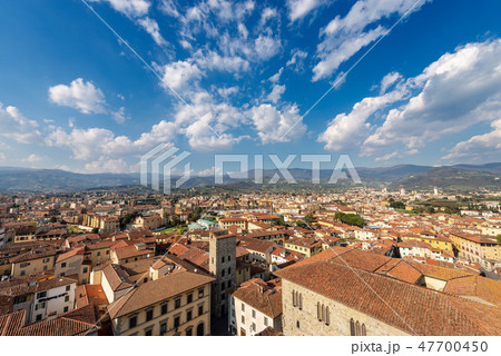 Aerial view of Pistoia city - Tuscany Italy Aerial view of Pistoia city - Tuscany Italy 47700450