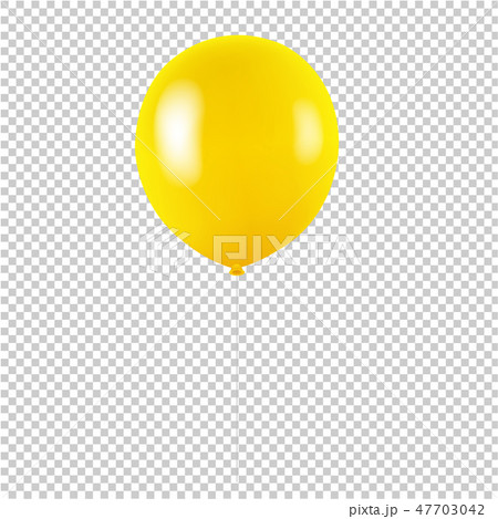 Yellow Balloon Isolated Transparent background 47703042