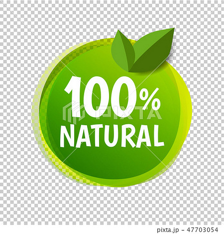 Natural Label Isolated Transparent Background 47703054