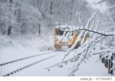 Railway in winter 47704467