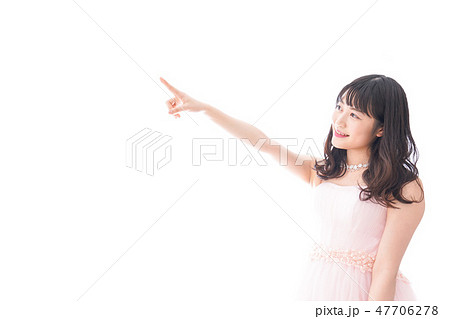 ピンクのドレスを着た花嫁 結婚式イメージ ピンクのドレスを着た花嫁 結婚式イメージ 47706278