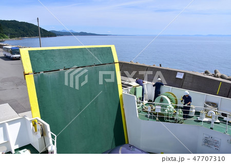 陸奥湾フェリーの風景 陸奥湾フェリーの風景 47707310