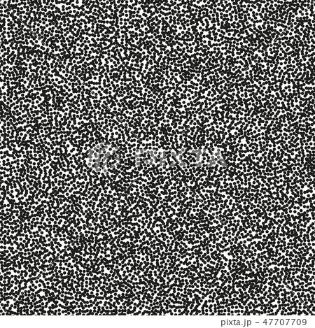 Pointillism high density seamless dots pattern. Abstract monochrome halftone. Just drop to swatches 47707709