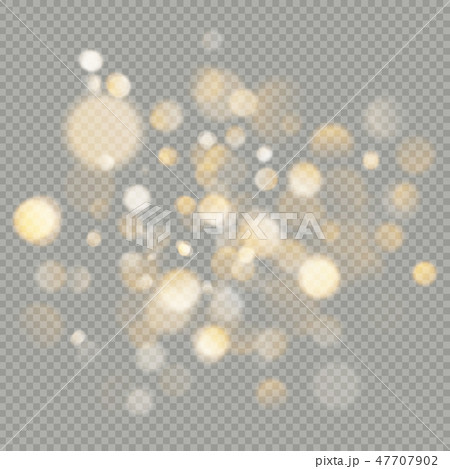 Effect of bokeh circles isolated on transparent background. Christmas glowing warm orange glitter Effect of bokeh circles isolated on transparent background. Christmas glowing warm orange glitter 47707902