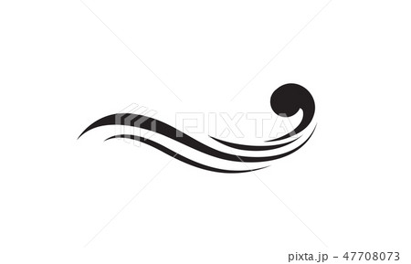 Abstract design element. Wavy logo. Abstract design element. Wavy logo. 47708073