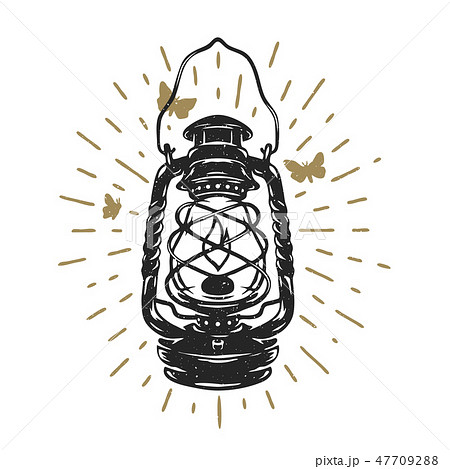 Kerosene lamps, vintage design. 47709288