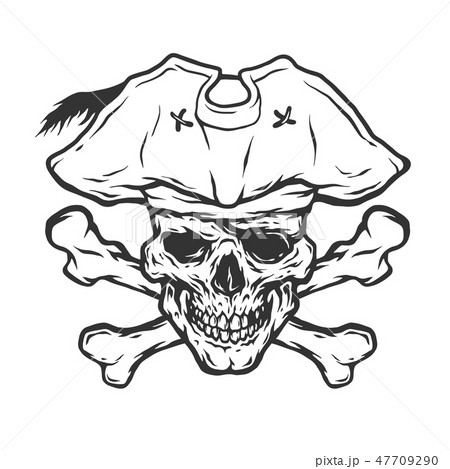Pirate Skull and Crossbones. 47709290