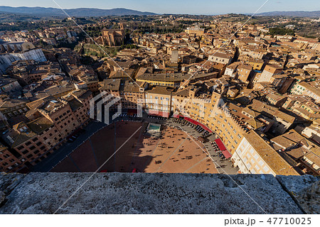 Siena Tuscany Italy - Aerial view of the city Siena Tuscany Italy - Aerial view of the city 47710025