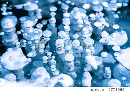 《北海道》アイスバブル・自然現象《糠平湖》 《北海道》アイスバブル・自然現象《糠平湖》 47710694