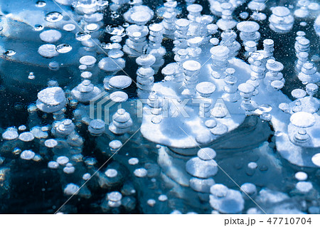 《北海道》アイスバブル・自然現象《糠平湖》 47710704